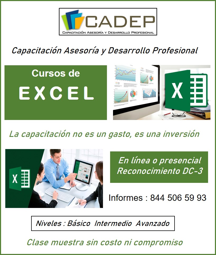 Cursos de Excel en Saltillo